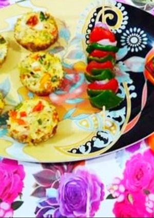 A picture of Cheesy egg muffins.