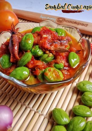 Foto resep Sambal Cumi asin Pete