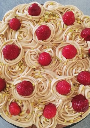 Une photo de Fantastik praliné framboise pistache