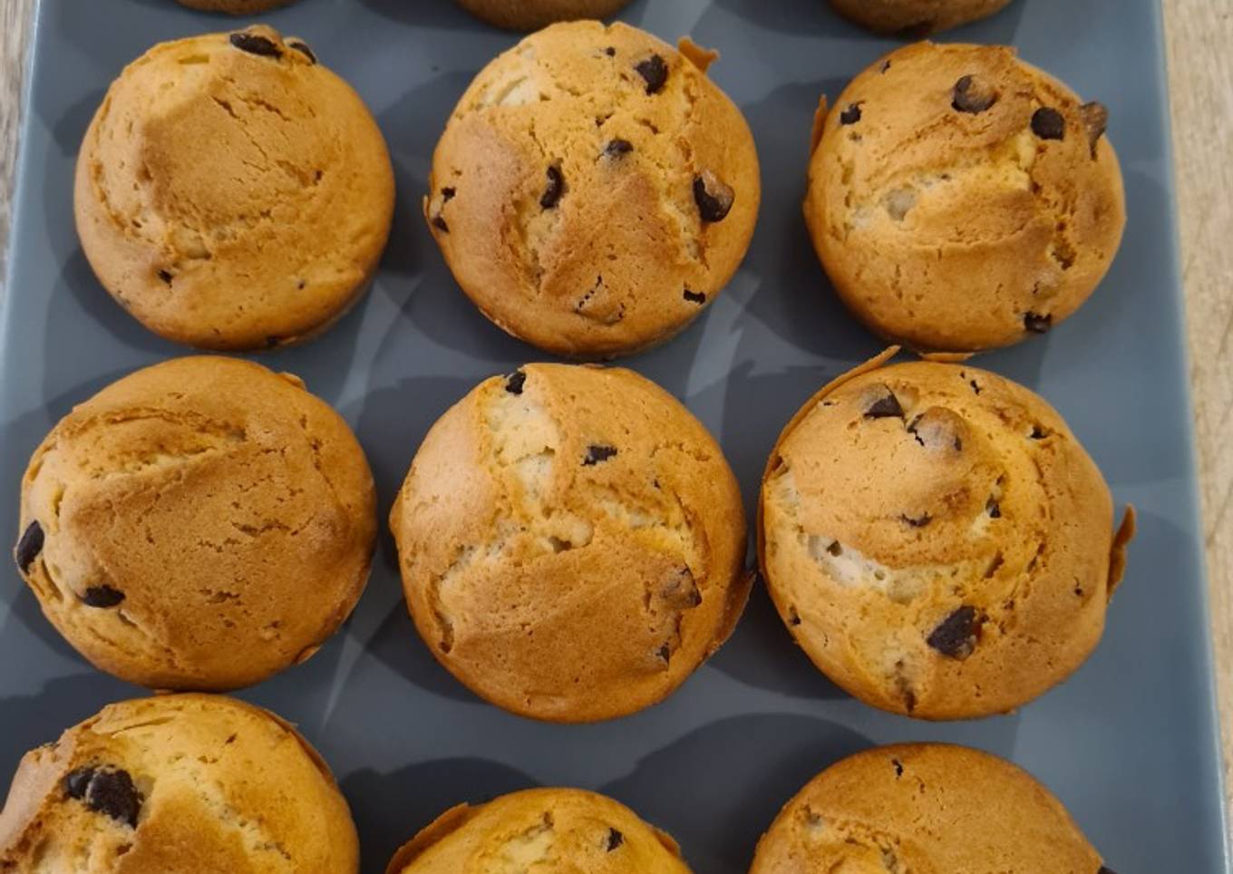 Muffins crème de coco et pépites de chocolat
