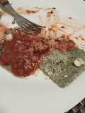 Raviolones de carne con masa de verdura