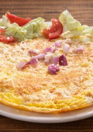 صورة لوصفة اوملات البطاطا 🥚🥔المبشورة🤤
