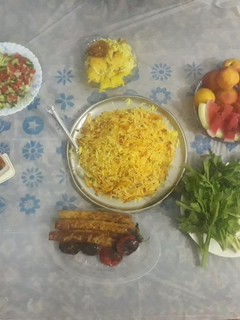 عکسی از دستور مرغ ریش ریش شده لای پلو