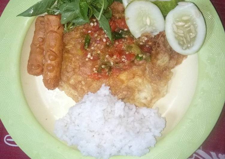 Resep Telur sambel geprek Anti Gagal