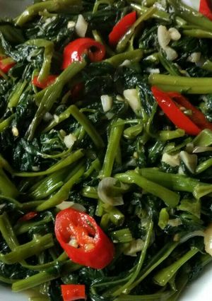 Foto resep Tumis Kangkung Saori Pedas