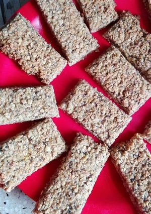 Una foto de Barritas de banana, avena y chía! :)