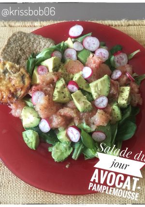 Une photo de Salade Avocat - Pamplemousse
