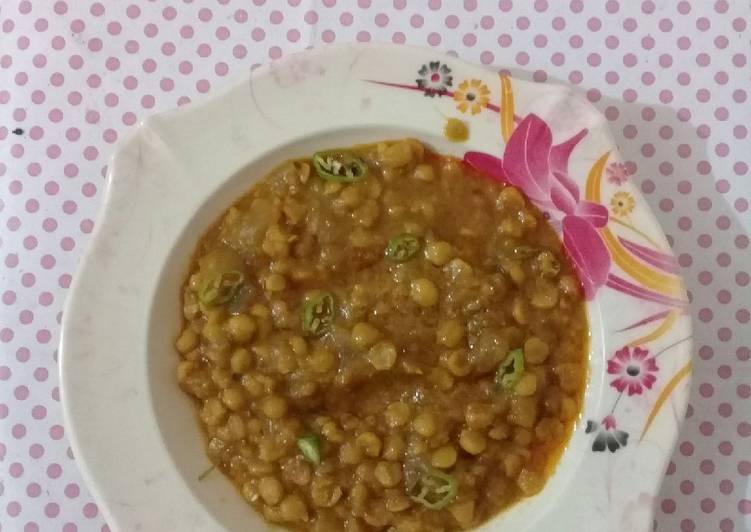 Easiest Way to Make Speedy Dal chnna with guard