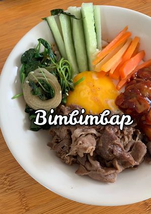 Foto resep Bimbimbap ala Korea - Gampang banget! Enak! Ala resto Korea!