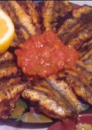 صورة لوصفة 🐟🐟 سردين مع حميس طماطم 🐟🐟