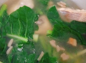 Hình của món Canh cải rổ cá điêu hồng.