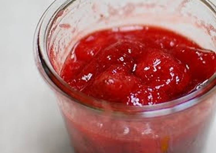 Easiest Way to Make Quick Vivid Strawberry Jam with Pulp