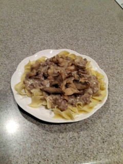 A picture of Beef Stroganoff.