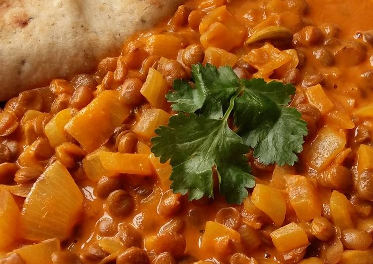Step-by-Step Guide to Vickys No Fuss Lentil Curry, GF DF EF SF NF