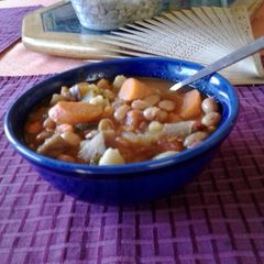 A picture of La Paz Road Bean Soup.