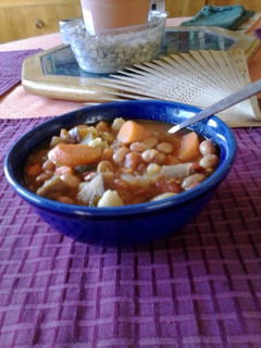 A picture of La Paz Road Bean Soup.