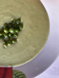 Una foto de Crema de guisantes