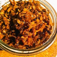 A picture of Vegetarian "Meat" Miso with Dried Shiitake Mushrooms.
