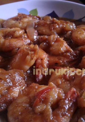 Foto resep Udang lada Hitam
