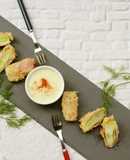 Beer-Battered Green Onion and Prosciutto Fritters