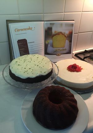 A picture of Carrot Cake with Lime Glaze.