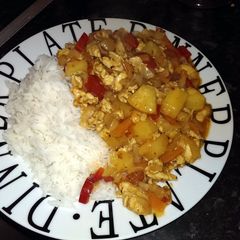 A picture of sweet sour stir fry.