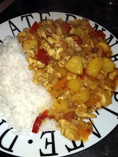 A picture of sweet sour stir fry.