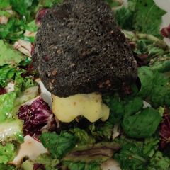 Black-bread green salad sandwich A picture of Black-bread green salad sandwich.