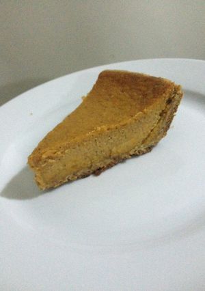 A picture of Sweet Potatoe Pies With Coconut Milk And Brandy Baked In Graham Crust.