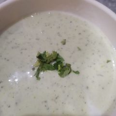 A picture of Mint raita.