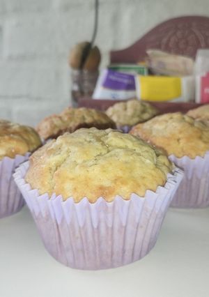 Una foto de Muffins de banana y chocolate