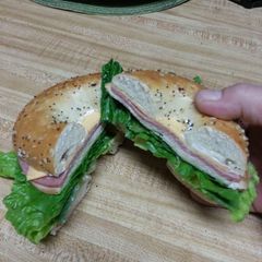 A picture of Everything Bagel Sammie!.