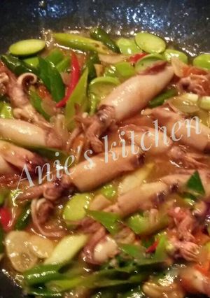 Foto resep Tumis cumi pete