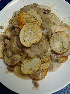 A picture of Irish inspired nachos.