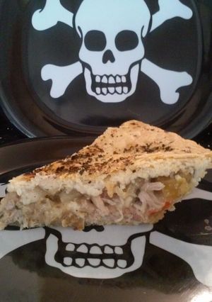 A picture of Apple & Chicken Crock Pot Pie.
