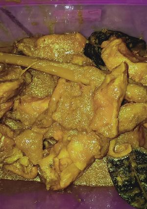 Foto resep Ayam ungkep bumbu kuning