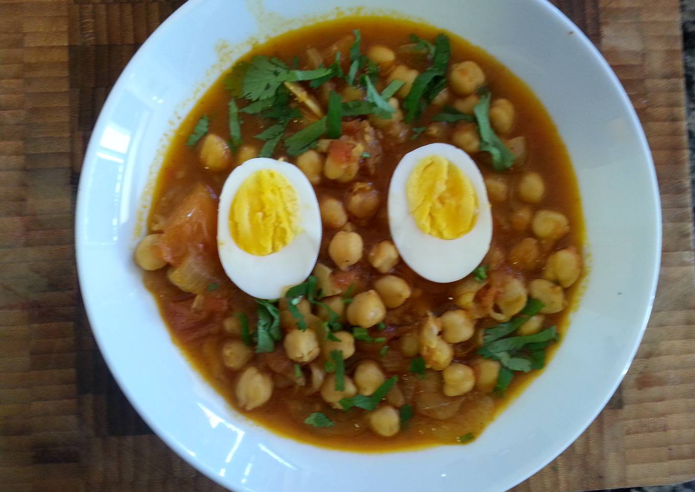 Chick Peas and Boiled Eggs