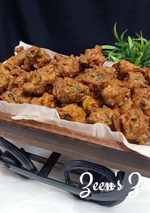 A picture of Malabar Spinach Fritters.