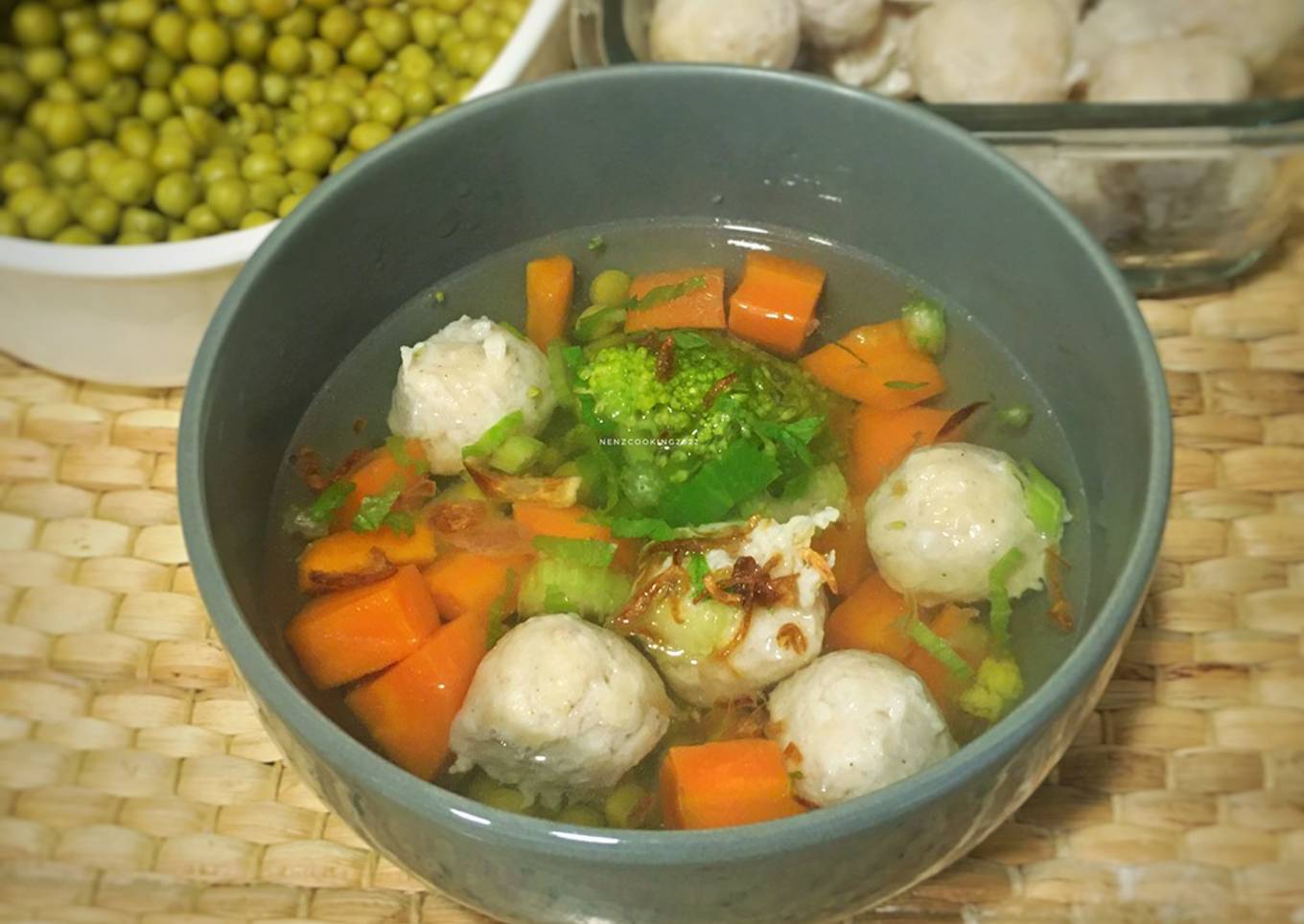 Sop Bola Bola Ayam comfort food so good 😍