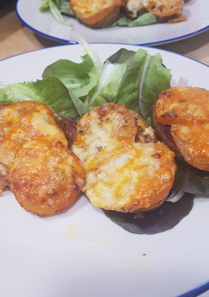 Una foto de Tostadas gratinadas