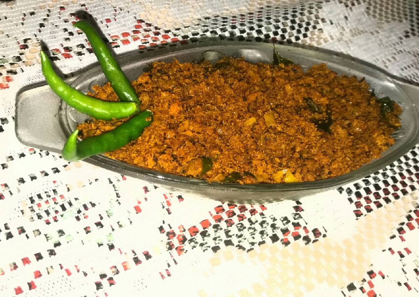 Fish egg masala fry