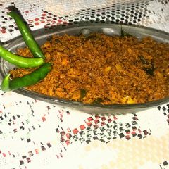 A picture of Fish egg masala fry.