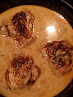 A picture of D's Italian Chicken with Lemon Garlic Cream Sauce.