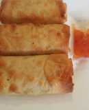 Rollitos de primavera de pollo y verdura en Airfryer