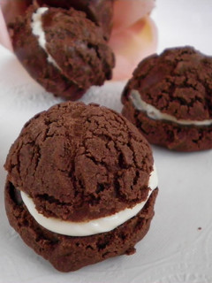 A picture of Bitter Sweet Cocoa Shortbread Cream Puffs.