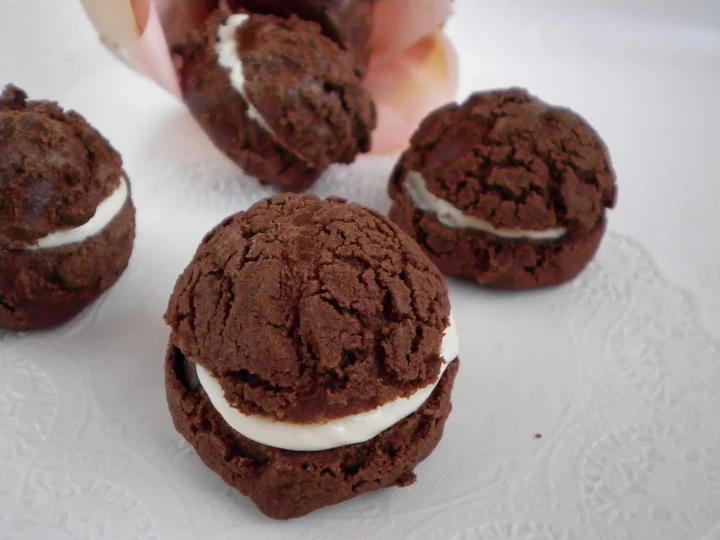 Recipe Bitter Sweet Cocoa Shortbread Cream Puffs the So Delicious Can spoil the tongue