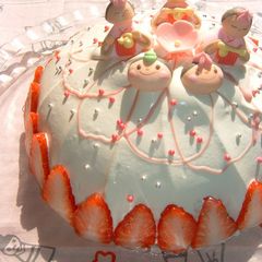 A picture of For Girls' Day Festival Hishimochi-style No-Bake Cheese Cake.