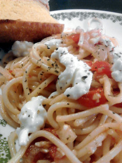 A picture of Bruschetta Spaghetti.