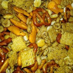 A picture of NO BAKE RANCH FLAVORED SNACK MIX (kid friendly).