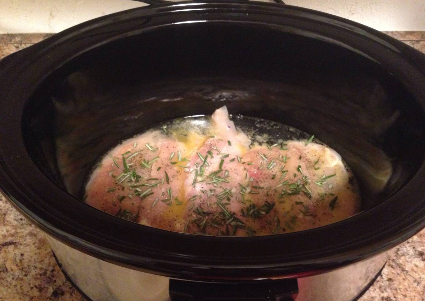Slow Cooked Garlic & Rosemary Chicken
